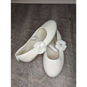 Carter's white flower flats